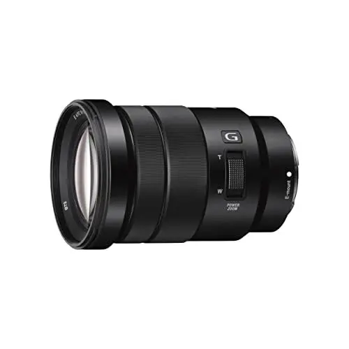 Produktbild: Sony SELP-18105G Powerzoom-Objektiv (18-105 mm, F4.0, OSS, G-Serie, APS-C, geeignet für A7, ZV-E10, A6000- und Nex-Serien, E-Mount) schwarz