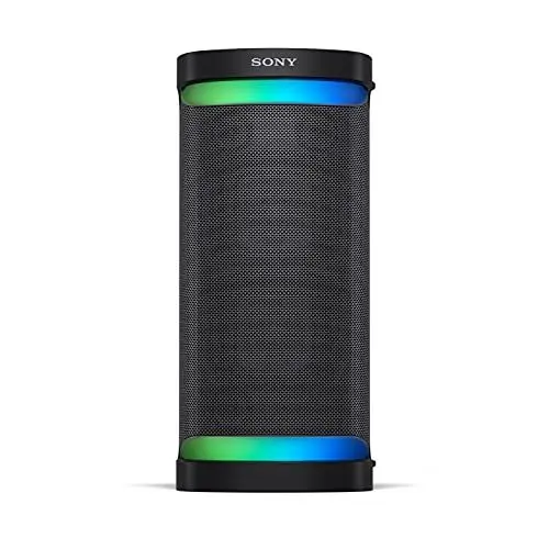 Produktbild: Sony SRS-XP700 kraftvoller Bluetooth Party Lautsprecher mit omnidirektionalem Partysound, Beleuchtung und 25h Akku (IPX4, MEGA BASS, Schnellladefunktion, Party Connect) schwarz, SRSXP700B.CEL