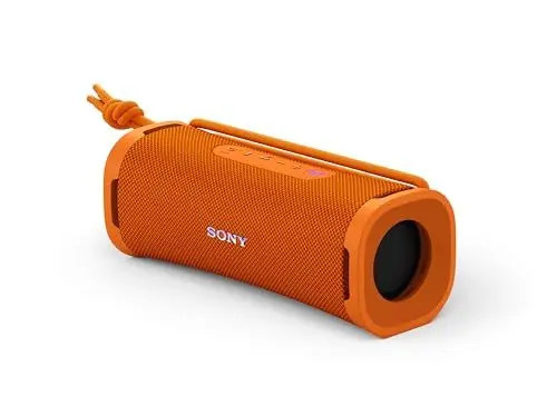 Produktbild: Sony ULT Field 1 - Kabelloser tragbarer Bluetooth-Lautsprecher mit ULT Power Sound, kraftvollem Bass, IP67, wasserdicht, staubdicht, stoßfest, 12h Akku, klare Gesprächsqualität, Outdoor - Orange
