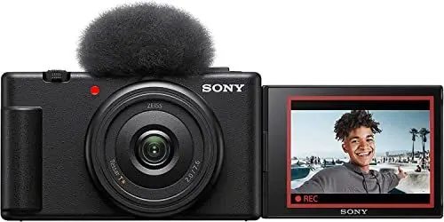 Produktbild: Sony Vlog Kamera ZV-1F | Digitalkamera (Klapp- und drehbares Display, 4K Video, Slow- Motion, Vlog Funktionen) - Schwarz