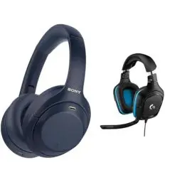 Produktbild: Sony WH-1000XM4 kabellose Bluetooth Noise Cancelling Kopfhörer 30h Akku & Logitech G432 kabelgebundenes Gaming-Headset