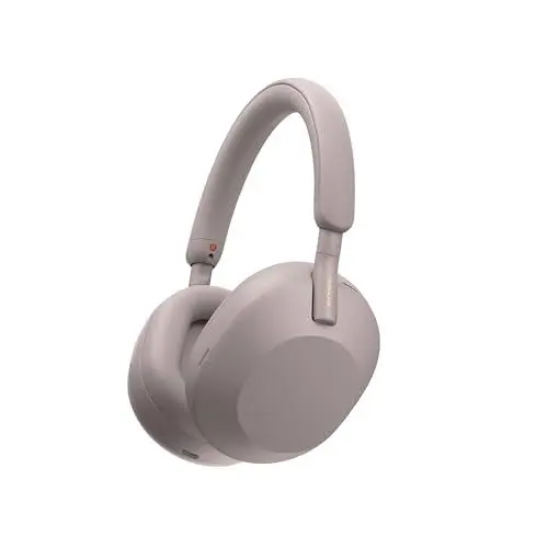 Produktbild: Sony WH-1000XM5 Premium Over-Ear-Kopfhörer mit Noise Cancelling, Bluetooth, klare Anrufqualität, Hi-Res-Audio, bis zu 30 Stunden Akkulaufzeit, inkl. Hartcase, iOS und Android - Smoky Pink