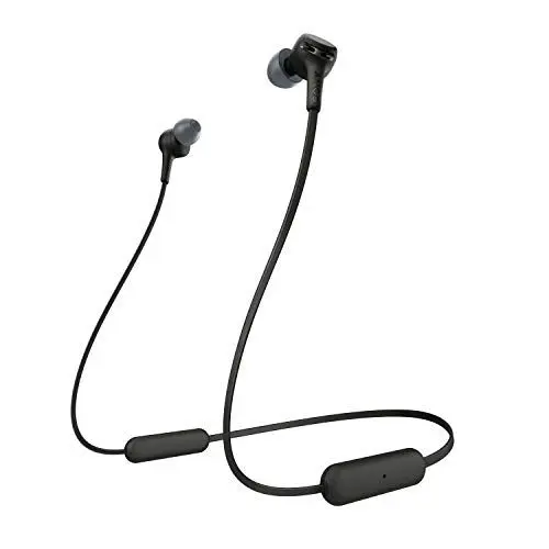 Produktbild: Sony WI-XB400B kabellose In-Ohr Kopfhörer (eingebauter Sprachassistent, Neckband Design, Bluetooth 5.0, NFC, Headset mit Mikrofon für Telefon & PC/Laptop) schwarz