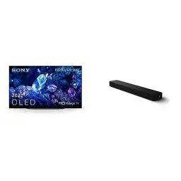 Produktbild: Sony XR-48A90K/P BRAVIA XR 48 Zoll Fernseher (OLED, 4K Ultra HD, High Dynamic Range (HDR), Smart TV (Google), 2022 Modell) HT-S2000 3.1ch Dolby Atmos Soundbar, Schwarz