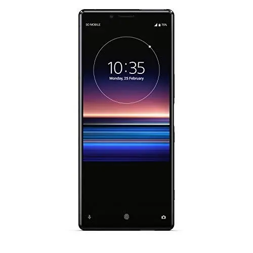 Produktbild: Sony Xperia 1 128 GB Smartphone (16, 5 cm (6, 5 Zoll) OLED Display, Triple-Kamera, IP65/IP68, 6 GB RAM, Android 9) Schwarz