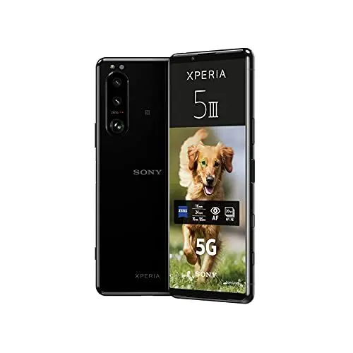 Produktbild: Sony Xperia 5 III 5G Smartphone (15,5 cm 21:9 FHD+ HDR OLED-Display, Dreifach-Kamera-System, Android 12 SIM Free, 8 GB RAM, 128 GB Speicher, 24+6 Monate Herstellergarantie) (Amazon Exklusiv) Schwarz
