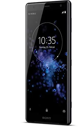 Produktbild: Sony Xperia XZ2 Smartphone (14,5 cm (5,7 Zoll) IPS Full HD+ Display, 64 GB interner Speicher und 4 GB RAM, Dual-SIM, IP68, Android 8.0) Liquid Black - Deutsche Version