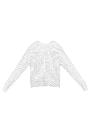 Produktbild: NALLY Women's Grobstrickpullover, Wollweiss, XS/S