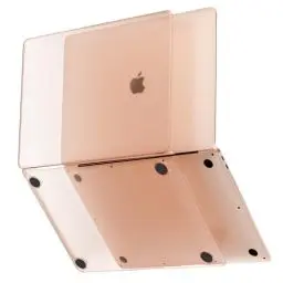 Produktbild: Soonjet Kompatibel mit MacBook Air 13 Zoll Hülle M1 2020 2019 2018 (wie bloßes Gerät) Robuste Schutzhülle für Laptop A2337 A2179 A1932 – Goldklar