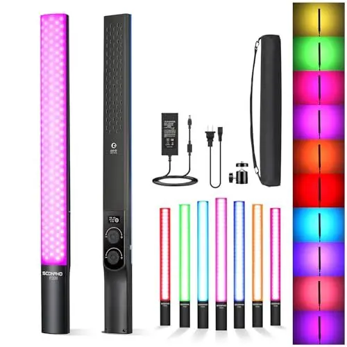 Produktbild: Soonpho Video Leuchtstab Stick Light Tube RGB LED Lichtstab für Studio 2500K-8500K CRI≥97 TLCI≥97