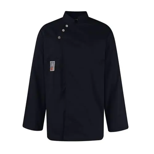 Produktbild: SOOUICKER Kochjacke Herren Langarm mit Druckknöpfen Kochjacke Unisex Kochhemd Kochkleidung Damen Bäckerjacke Herren Kochbekleidung Professionelle