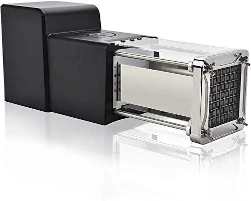 Produktbild: Sopito Elektrischer Pommes Frites Schneider, Professioneller Edelstahl Elektrischer Kartoffelschneider mit 12mm Klinge