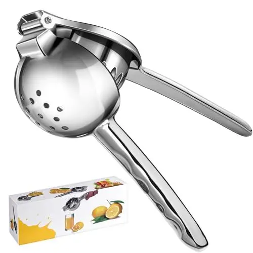 Produktbild: Zitronenpresse, Sopito Zitronenpresse Edelstahl Handpresse, Robustheit Zitruspresse Manuell Lemon Juicer Hand Citrus Juicer Press für Küche, Cocktails, Bars, Spülmaschinenfest
