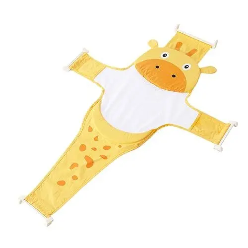 Produktbild: SOPOTUTU Badewannensitz Unterstützung Netz mit Cartoon Design Sichere und Komfortable Babydusche Rutschfest Langlebig und Platzsparend für Badewanne oder Waschbecken