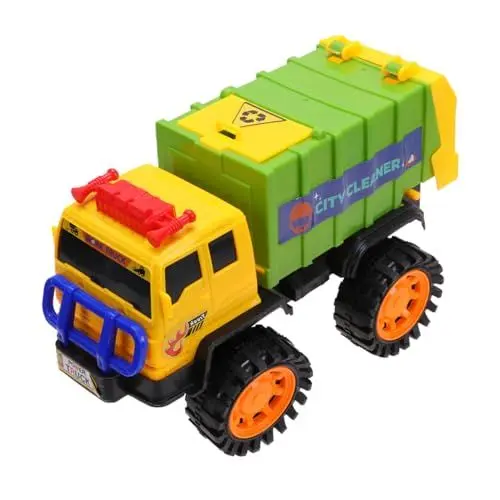 Produktbild: SOPOTUTU Müllwagen Spielzeug Für Kinder Reibungsantrieb Robust Bunt Fördert Umweltbewusstsein Für Kleinkinder
