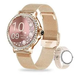 Produktbild: SoPrii Smartwatch Damen, IP68 Wasserdicht Fitness Tracker Smart Watch Damen,mit Weibliches Zyklusmanagement Pulsuhr Blutdruckmessgerät Schlafmonitor Damen Armbanduhr für iOS Android