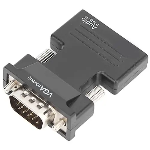 Produktbild: Sorandy VGA zu HDMI Adapter Konverter, 1080P HDMI zu VGA Adapter, Audio und Video Sync HDMI Buchse auf VGA Stecker Konverter mit 3,5 Mm Audiokabel für Laptops PCs Monitore
