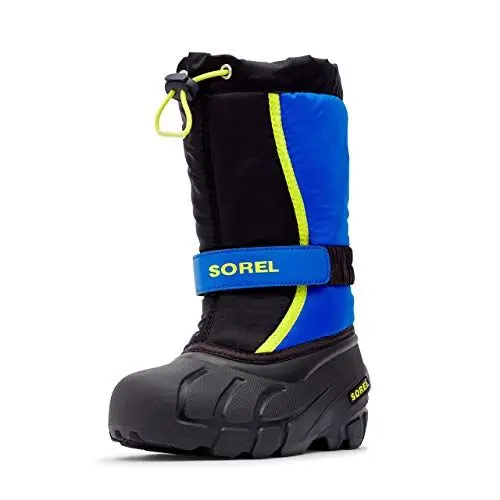 Produktbild: Sorel KIDS FLURRY Schneestiefel für Unisex Kinder, Schwarz (Black x Super Blue) - Youth, 35 EU