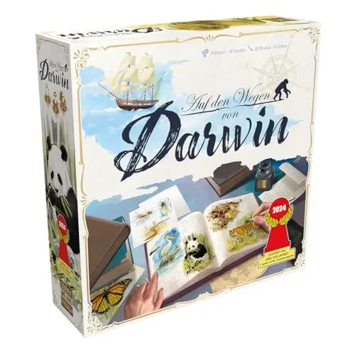 Produktbild: Sorry we are french, Auf den Wegen von Darwin, Familienspiel, nominiert zum Spiel des Jahres 2024, 2-5 Spieler, Ab 8+ Jahren, 30 Minuten, Deutsch