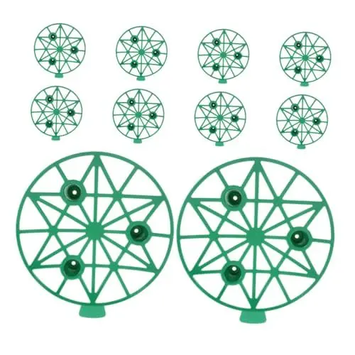 Produktbild: Sosoport 10st Obsttablett Für Den Garten Honigtau-unterstützung Cantaloupe-Gitter Melonenwiege Pflanzenunterstützung Melonenhalter Squash-Wiege Unterstützung Für Gartenpflanzen Pp Green