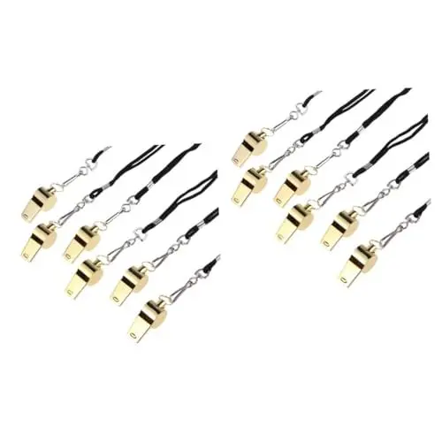 Produktbild: Sosoport 12 STK Lautes Pfeifen Laute Notpfeife Seilpfeife Leicht Zu Tragende Pfeife Outdoor-Pfeife Pfeife Pfeife Goldene Pfeife Silberne Pfeife Lebensrettende Pfeife Draussen Pfeift
