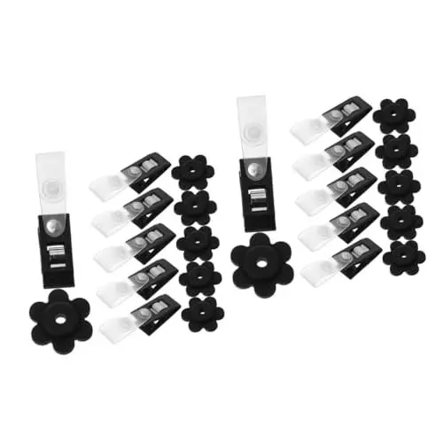 Produktbild: Sosoport 12 Sätze Windclip für Gartenfahnen Briefkastenfahnenhalter Gartenfahnenhalter Clips Hof Flaggen Klemmen für Gartenbanner Gartenfahne stoppt Fahnenstange das Banner