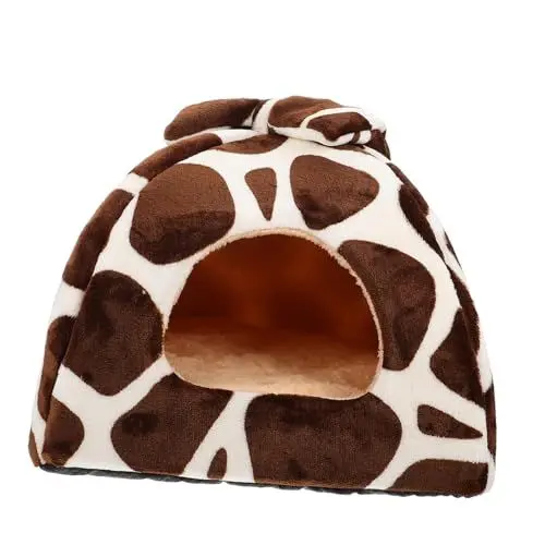 Produktbild: Sosoport 1Stk Tierzwinger Tierbett hamsterbett pet Bed Kleintierzubehör Kleintierhaus weiche hamstereinstreu Hamsterhausbett Igelhaus katzenbett Hamster warmes Nest Hamsterversteck Flanell