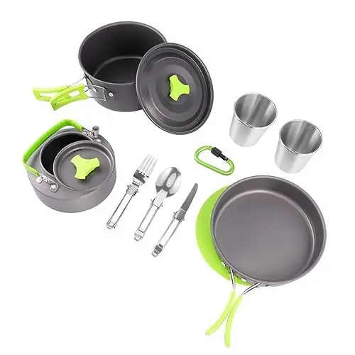 Produktbild: Sosoport Utensilien Für Camping-kochgeschirr Tragbares Besteck Für Personen Kochgeschirr Outdoor-aktivitäten