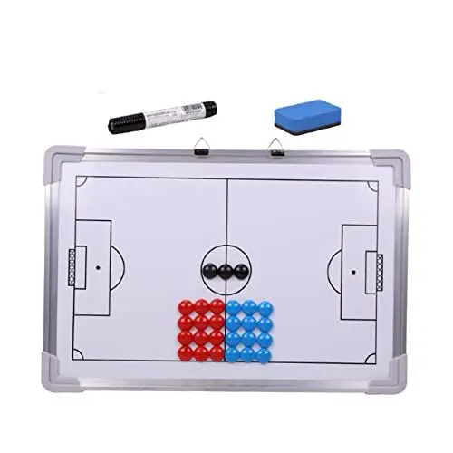 Produktbild: Sosoport Fußball-trainingstafel Aluminiumlegierung Weiß Mit Magneten Schreibwerkzeugen