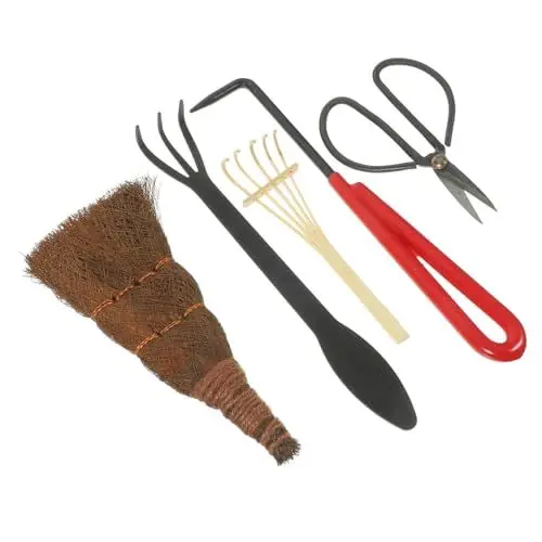 Produktbild: Sosoport 1 Satz Gartenarbeit Gartengeräte Erde Locker Werkzeuge Werkzeugkasten Bonsai-Baum-kit Gartenschere Gartenrechen Blumentopf-Werkzeug Pflanzschere Bonsai-präzisionsbausatz Plastik