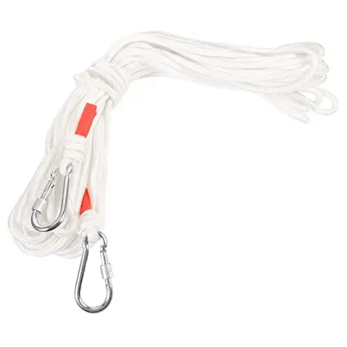 Produktbild: Sosoport 1 Satz Lebenslinie Kletterseil Mit Schnallen Klettergurt Für Das Fitnessstudio Wanderseile Hochfestes Kletterseil Camping-seile Outdoor-wanderseil Baumkletterseil Im Freien Metall