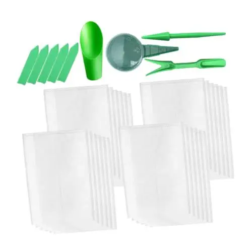 Produktbild: Sosoport 1 Satz Pflanzenschultaschen Pflanzenetiketten Pflanzbeutel aus Stoff Blumenerde Pflanzbeutel für Samen Landwirtschaft agritox Abbaubar Pflanzentasche Bonsai-Erde Gemüse Obst Vlies