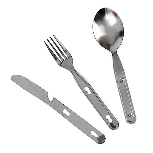 Produktbild: Sosoport Klappbesteck Mit Löffel Und Für Camping Outdoor-aktivitäten Und Reisen Leichtes Und Tragbares Klettern Geschirr Für Wandern Und Picknick