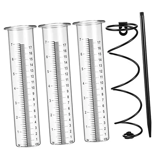 Produktbild: Sosoport 1 Satz Regenmesser Schneemessgerät frostsicherer Messbecher für Regen Schneemesser regenstandsmesser niederschlagsmesser Regenbehälter Regenspeicherrohr Spiral- Glas Zubehör Eisen