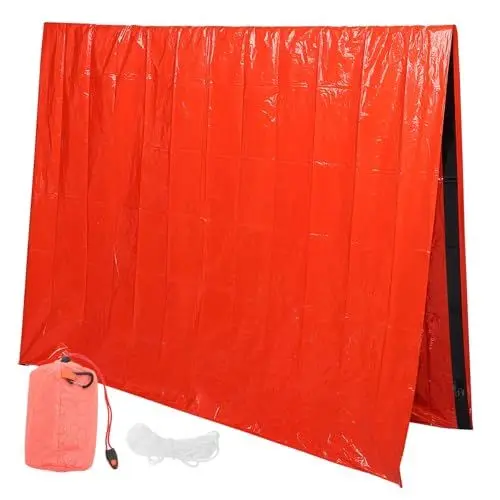 Produktbild: Sosoport 1 Satz Zelt Im Freien Camping-notfalldecken Campingdecken Für Kaltes Wetter Überlebens-schlafdecke Campingversorgung wasserdichte Rettungsdecke Notversorgung Pe-aluminiumfolie