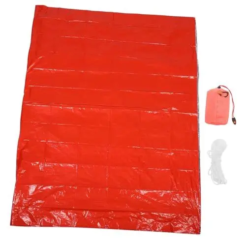 Produktbild: Sosoport 1 Satz Zelt Im Freien Überlebensunterkunft Notversorgung Rettungsdecke Wärmedämmdecke Notfallvorräte Für Den Außenbereich Camping-notfalldecke Notfall-Schlafsack Pe-aluminiumfolie