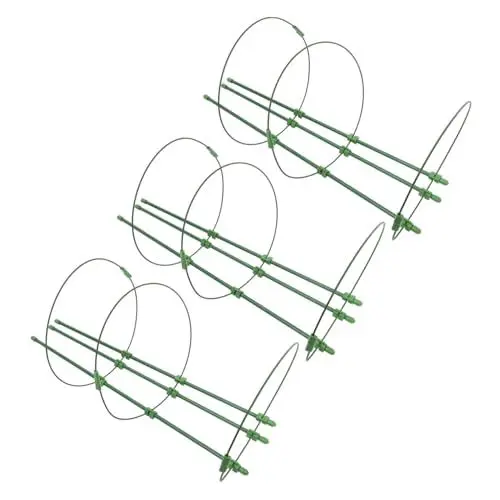 Produktbild: Sosoport 1 Satz kletterndes Weinspalier Blumenspaliere Pflanzen Pflanzengitterrahmen Kletterpflanzenstütze Pflanzensäule Unterstützung für Pfefferpflanzen Gurkenspalier für Hochbeet Green