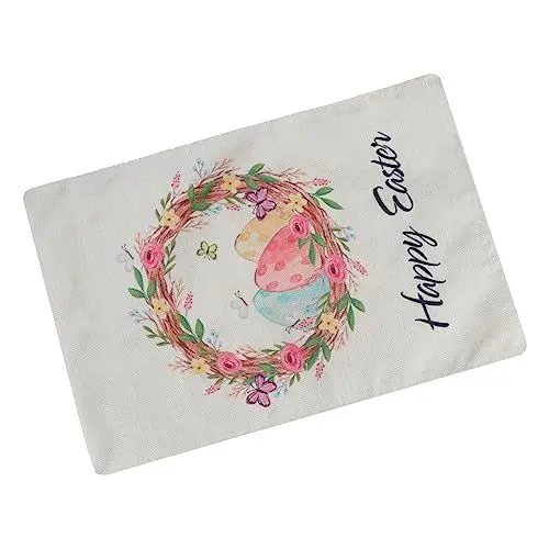 Produktbild: Sosoport Ostern Garten Flagge Zweiseitige Flachs Banner Und Design Dekorative Outdoor Flagge Für Festival Decor