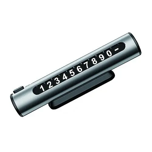 Produktbild: Sosoport 1stk Temporäres Parkschild Auto Telefonnummer Zeichen Kfz-kennzeichen Leuchtende Telefonnummernschildkarte Parken Telefon Nummernschild Fluoreszenz Autokarte Aluminiumlegierung