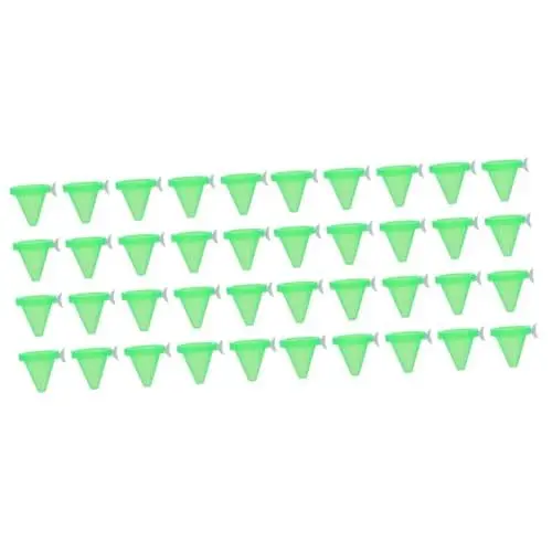 Produktbild: Sosoport 20 STK Aquarium roter Wurmbecher Plastiktrichter Kunststoff-Terrarium Aquarium futterring Plastic Funnel Fischfutterspender aus Kunststoff Fischfütterungsgerät Wiederverwendbar