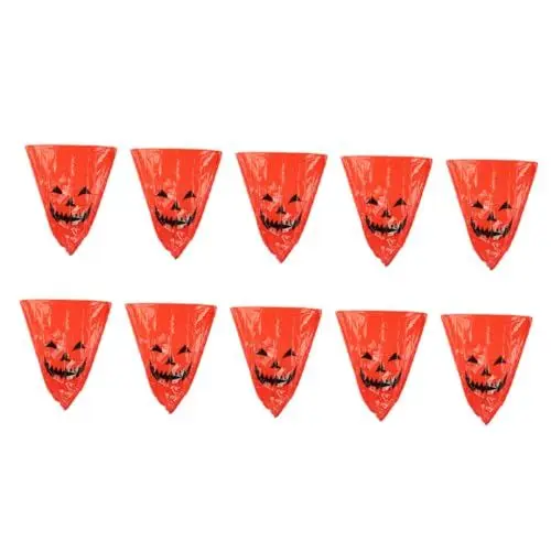 Produktbild: Sosoport 20 Stk Weihnachts mülls äcke Müllbeutel Halloween-Rasendekoration Gartentasche Aufbewahrungsbeutel Abfallsack für Gartenlaub Halloween-Blatt-Abfallbeutel Kürbis