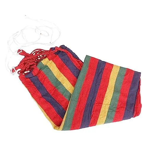 Produktbild: Sosoport 2St Baby-Innenschaukel Schaukelwiege für Babyautomatik Schaukeln für Babys Rucksack Stubenwagen Schaukelschlafbett Camping-Hängematte Streifen die Schaukel das Bett Individuell rot