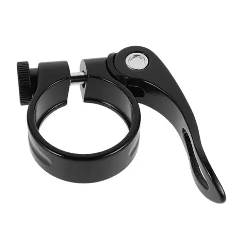 Produktbild: Sosoport 2St Fahrrad Sattelklemme Fahrrad Sattelstützenklemme Schnellspanner Sattelstützenklemme Sattelklemme Fahrrad Fahrradsattelklemmen Sitzklemme Fahrradklemmen Aluminiumlegierung Black
