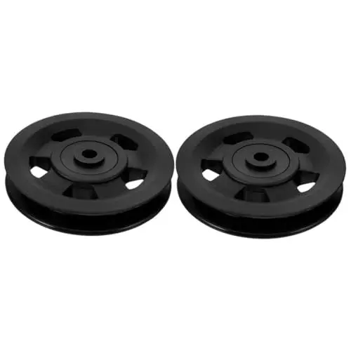 Produktbild: Sosoport 2St Sportgeräte mit Riemenscheibe krafttraining Bodybuilding zubehör Heimfitness Zubehör Gymnastikzubehör Fitnessgeräte Riemenscheiben Riemenscheibe aus Metall Turnhalle aus Nylon