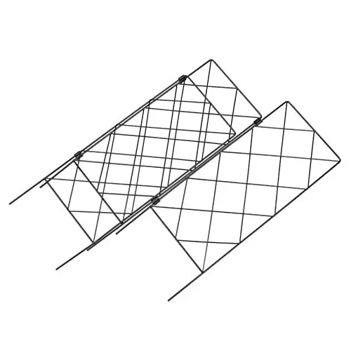 Produktbild: Sosoport 2St Stützhalterung für den Garten Outdoor-Töpfe Pflanzennetz Spinnweben Pflanzenständer pflanzenrankhilfen pflanzenstützen Gartenspalier Halterung für Kletterpflanzen Eisen Black
