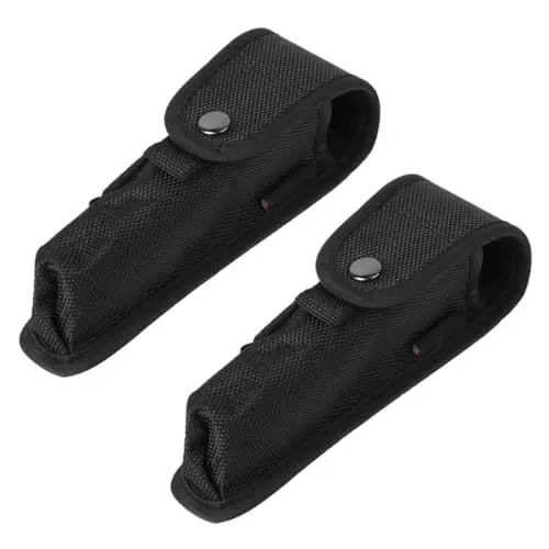 Produktbild: Sosoport Praktische Taschenlampentasche 2-teilige Taschenlampenhaltertasche Aus Nylon Fein Verarbeitetes Design Für Nachttaschenlampen