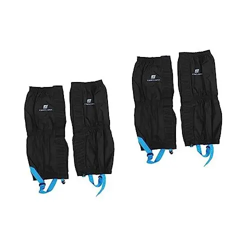 Produktbild: Sosoport 2 Paar Beinsätze Schneestiefel Gamasche Gamaschen Für Den Außenbereich Gamaschen Für Jagdstiefel Wandern Bein Gamasche 70d Wasserdichter Samtstoff Reisen Urwald Outdoor-Produkt