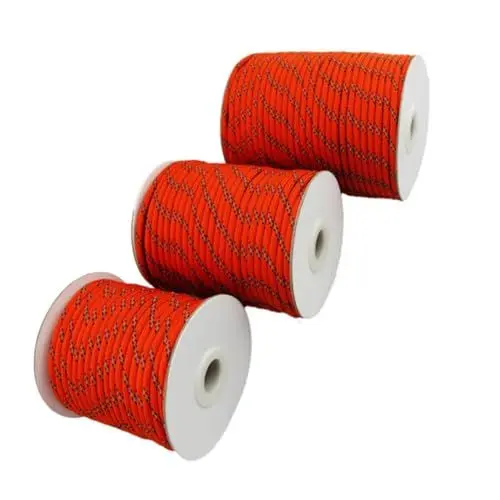 Produktbild: Sosoport 2 Rollen Reflektierende Zeltabspannleine Schnur Aus Nylonmaterial Reflektierende Abspannleine Gut Sichtbares Zeltseil Reflektierende Schnur Deutlich Bindeseil