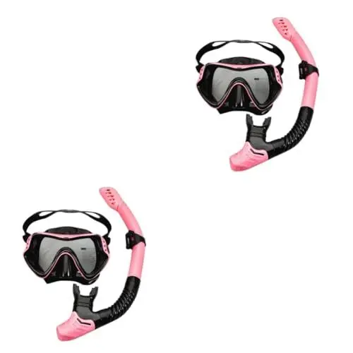 Produktbild: Sosoport 2 Sätze Tauchermaske aus gehärtetem Glas Schwimmmaske Schnorchelmaske Tauchzubehör für Erwachsene Schnorchel Tauchmaske Erwachsener Beatmungsschlauch Ausrüstung