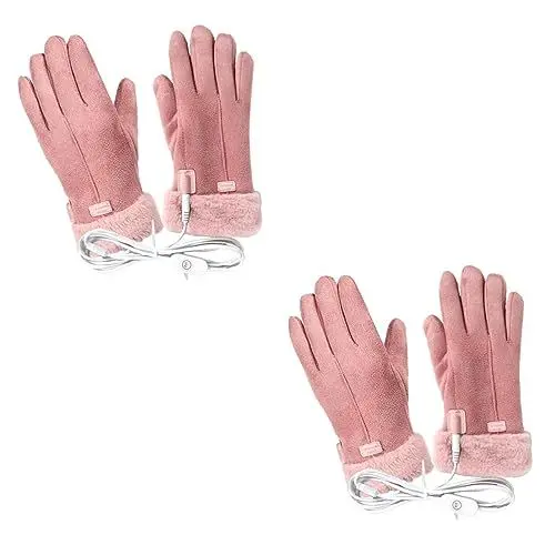 Produktbild: Sosoport 2 Sätze USB beheizbare Handschuhe USB beheizte Handschuhe winterhandschuhe mit heizung batteriebeheizte Handschuhe beheizbare Damenhandschuhe wiederaufladbar aufladbare batterien